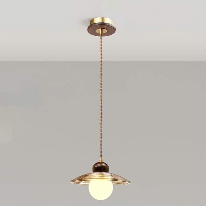 Ribbed Floral Pendant Light | Kalsten