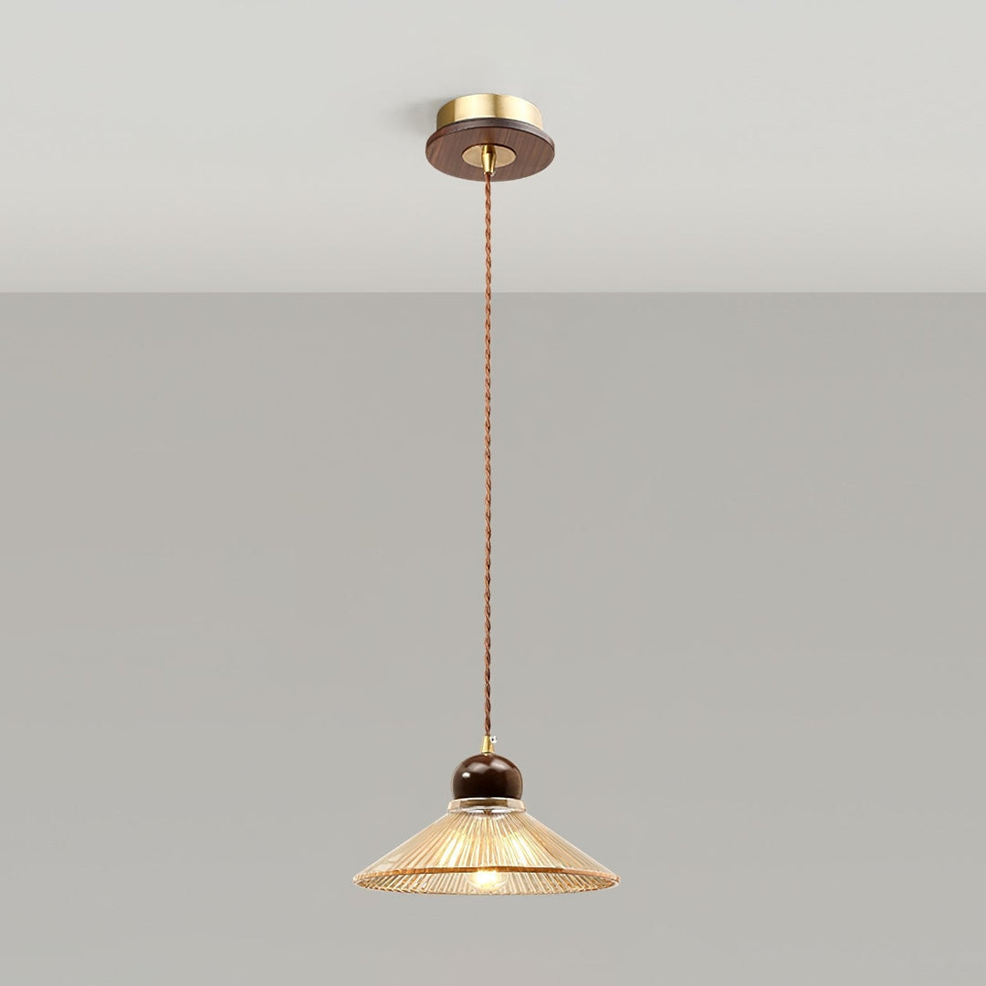Ribbed Floral Pendant Light | Kalsten