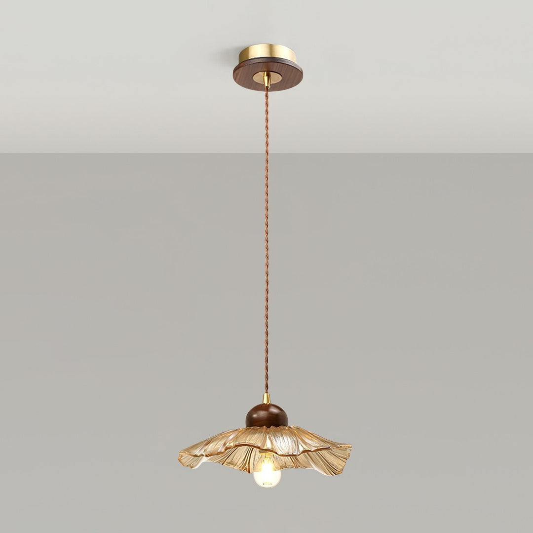 Ribbed Floral Pendant Light | Kalsten