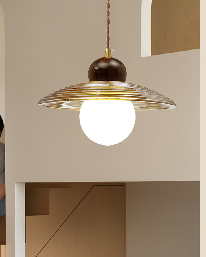 Ribbed Floral Pendant Light | Kalsten