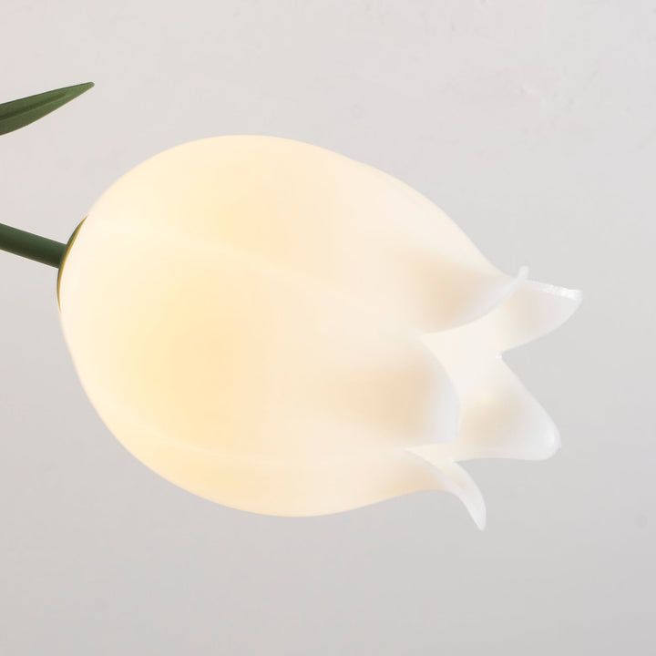 Ceiling Light Metal Acrylic 21.7 in Floral White Green Living Room Bedroom Bathroom Fixture Decorative | Kalsten