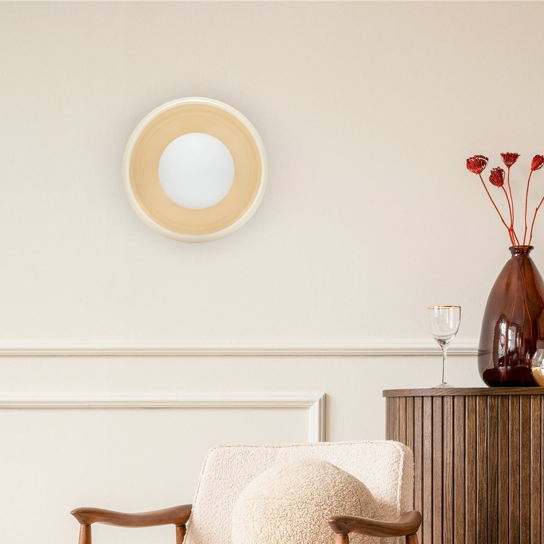 Round Ceramic Wall Lamp - Circo | Kalsten