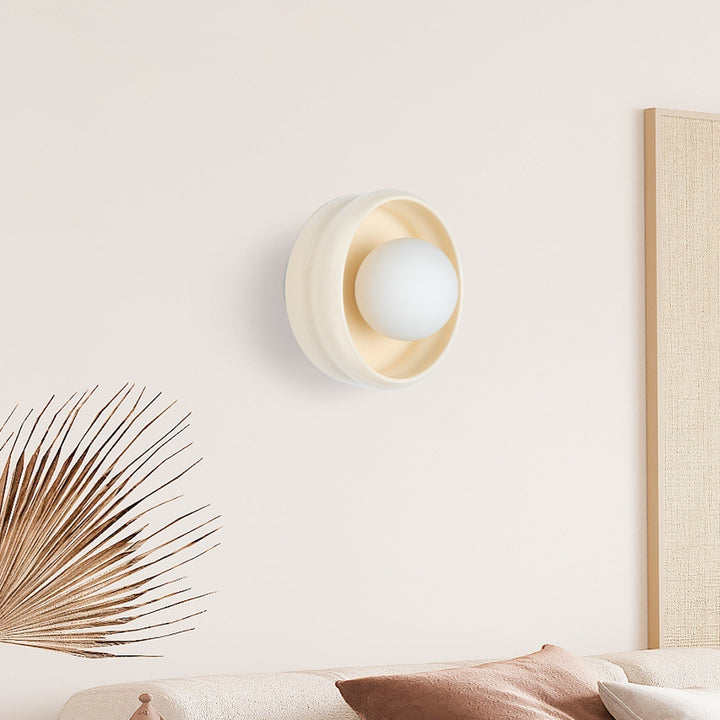 Round Ceramic Wall Lamp - Circo | Kalsten