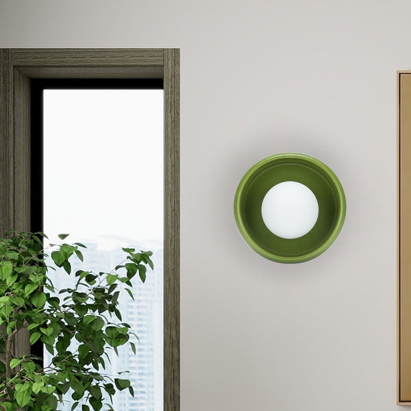 Round Ceramic Wall Lamp - Circo | Kalsten