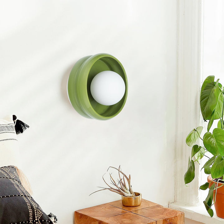 Round Ceramic Wall Lamp - Circo | Kalsten