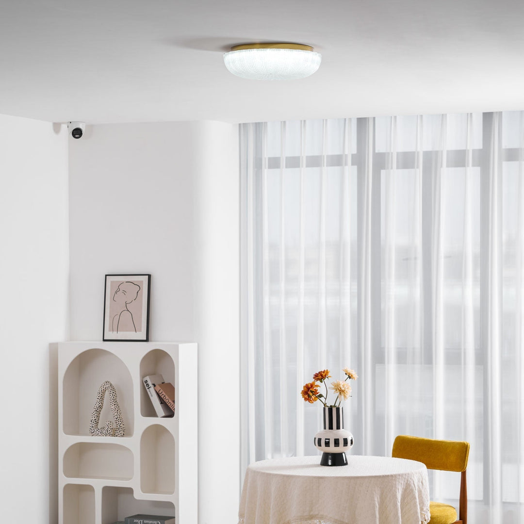 Frosted Glass Ceiling Light 15.7 in Warm Neutral Cool Indoor Lighting Modern Fixture | Kalsten