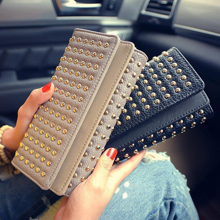Women PU Leather Fashion Long Vintage Pouch | Kalsten
