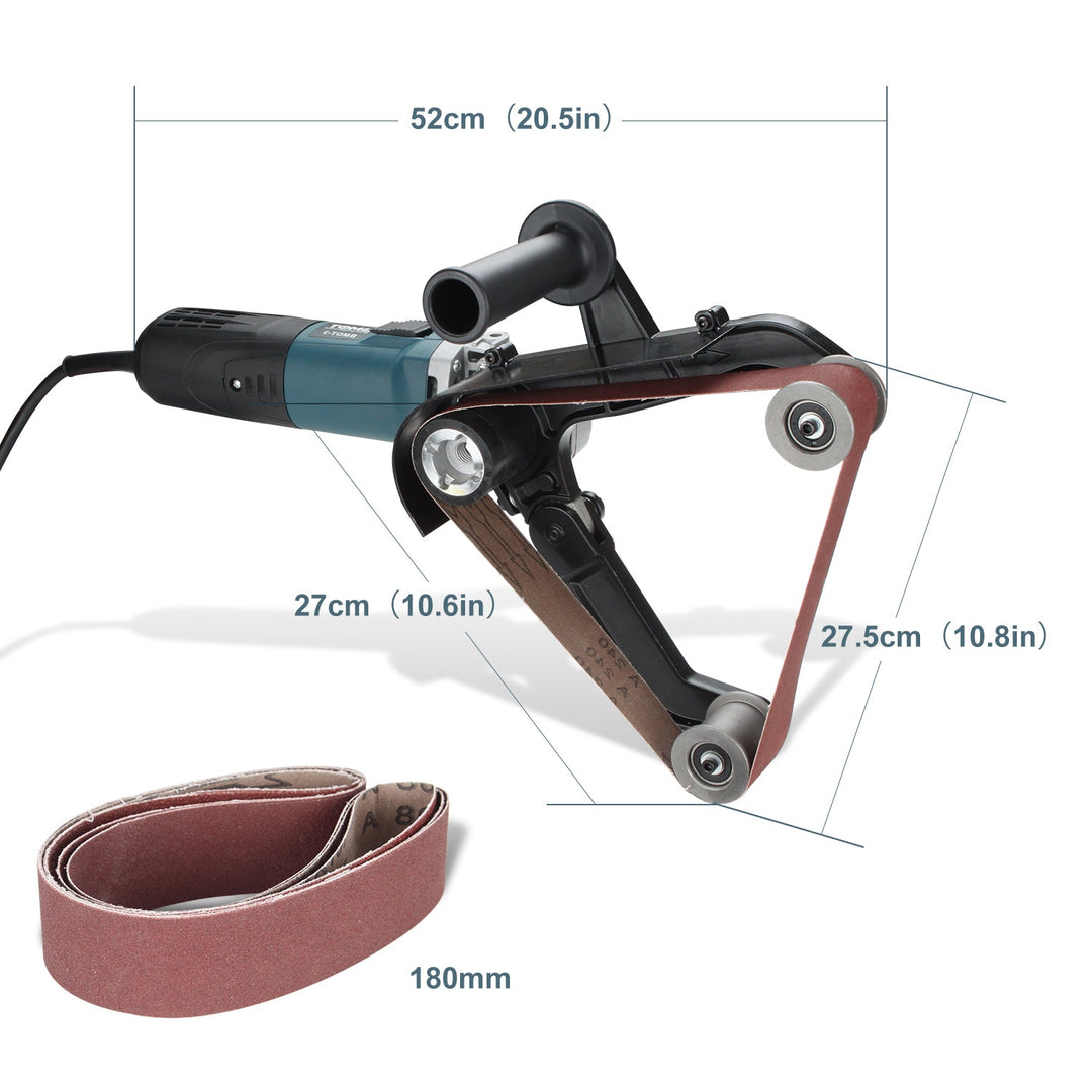 Pipe belt sander 1300W with 3 grit sizes | Kalsten