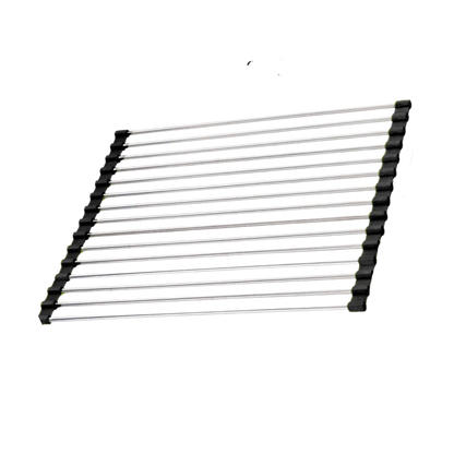 Roll-up Stainless Steel Rack for Dishes and Produce