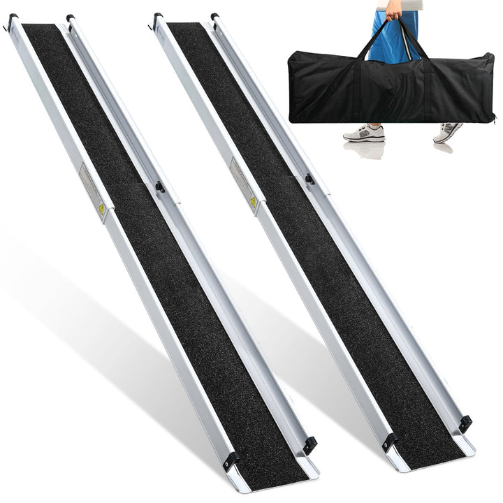2x Wheelchair Ramp Aluminum Loading Ramp up to 300 kg | Kalsten