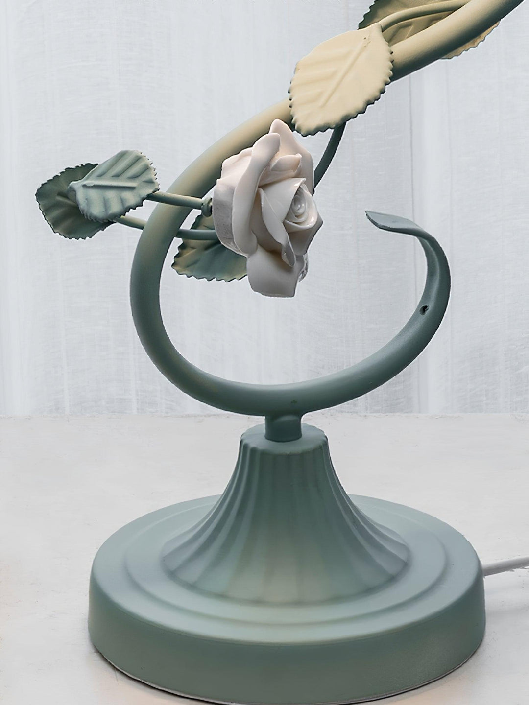 Rose Glass Gooseneck Table Lamp 12.2' | Kalsten