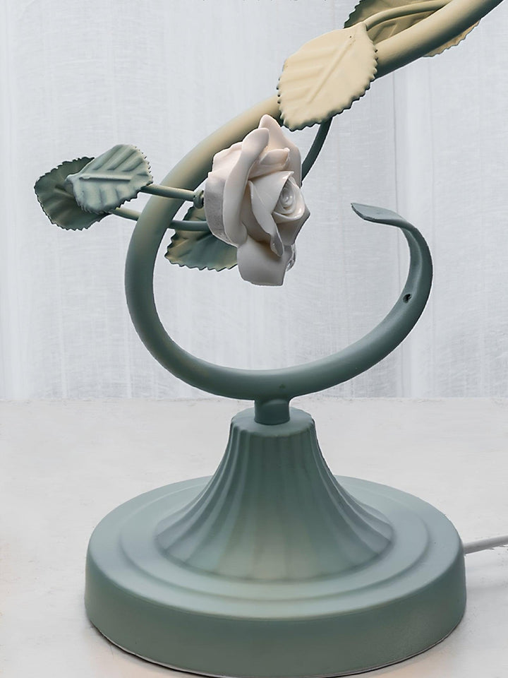 Rose Glass Gooseneck Table Lamp 12.2' | Kalsten