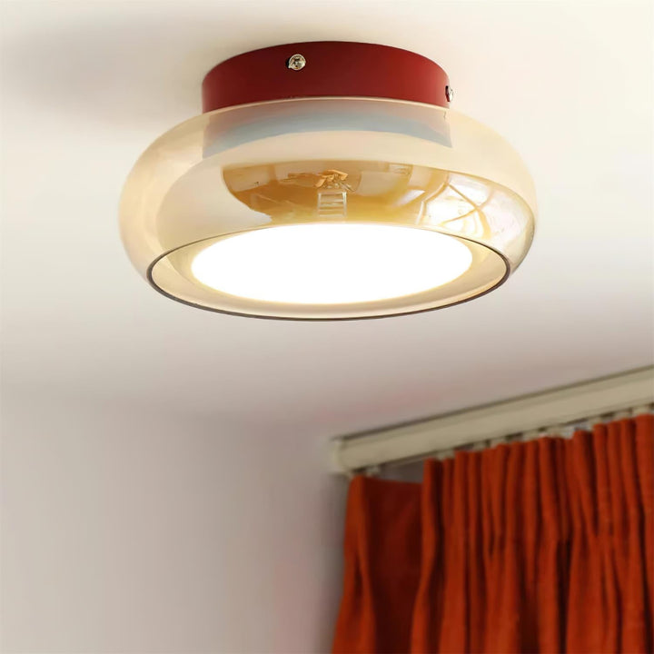 Ceiling Light Glass Acrylic 12W LED Flush Mount Bedroom Living Room Warm Ambient Lighting Fixture | Kalsten