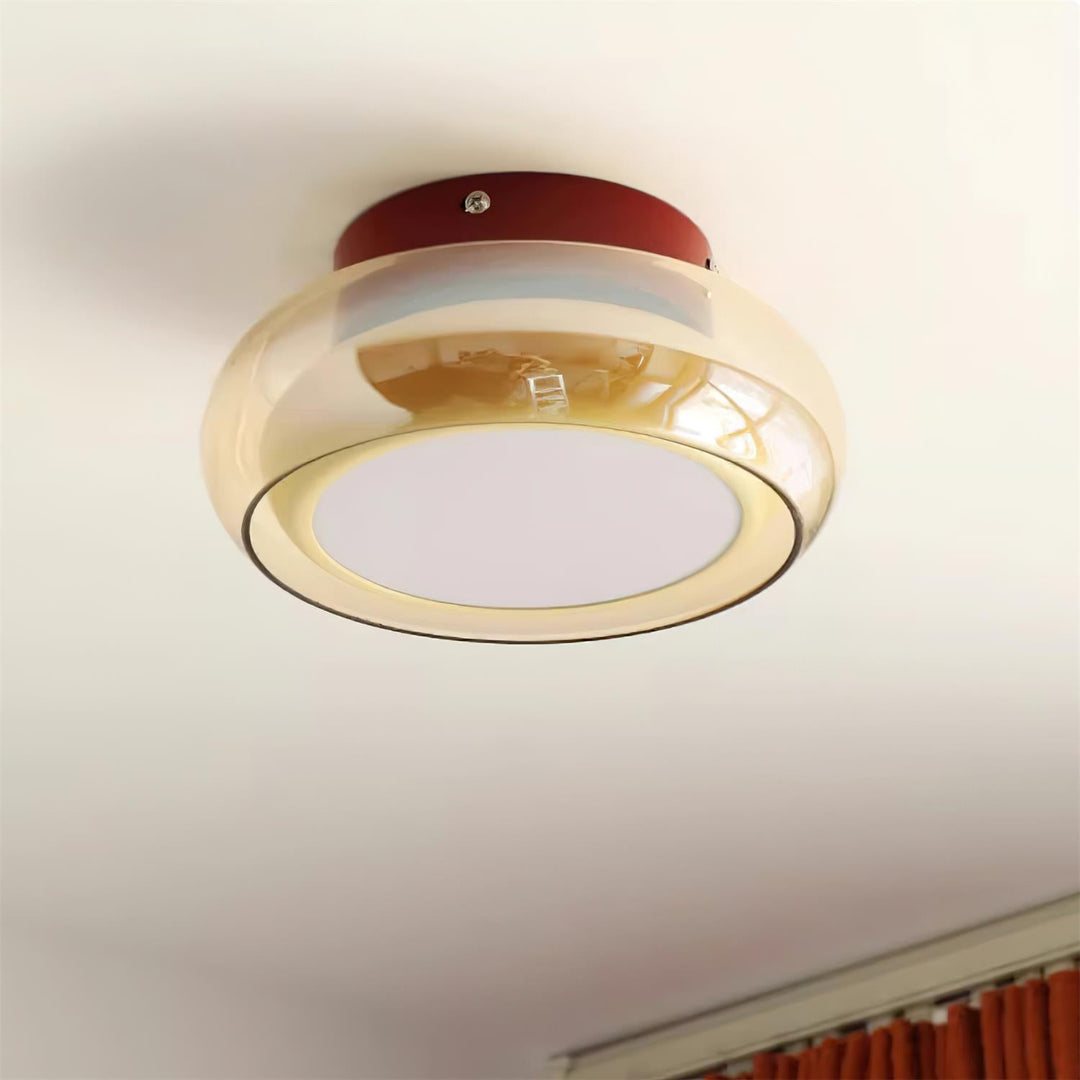 Ceiling Light Glass Acrylic 12W LED Flush Mount Bedroom Living Room Warm Ambient Lighting Fixture | Kalsten