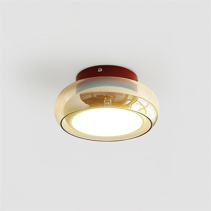 Ceiling Light Glass Acrylic 12W LED Flush Mount Bedroom Living Room Warm Ambient Lighting Fixture | Kalsten