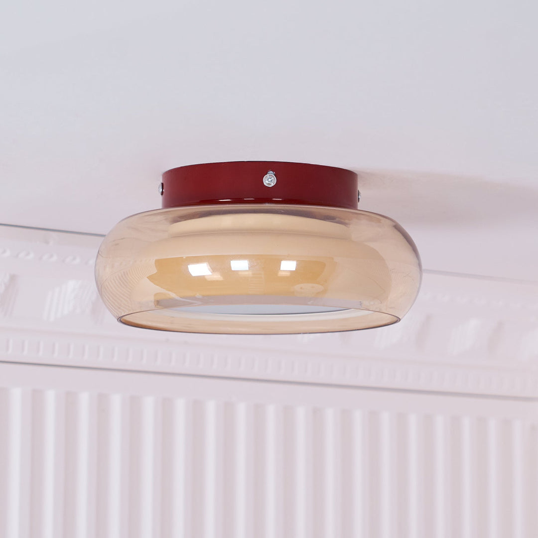 Ceiling Light Glass Acrylic 12W LED Flush Mount Bedroom Living Room Warm Ambient Lighting Fixture | Kalsten