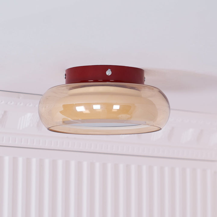 Ceiling Light Glass Acrylic 12W LED Flush Mount Bedroom Living Room Warm Ambient Lighting Fixture | Kalsten