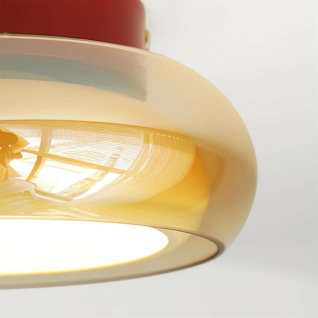 Ceiling Light Glass Acrylic 12W LED Flush Mount Bedroom Living Room Warm Ambient Lighting Fixture | Kalsten