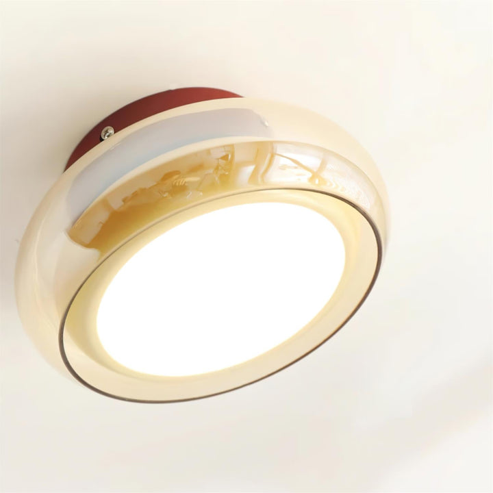 Ceiling Light Glass Acrylic 12W LED Flush Mount Bedroom Living Room Warm Ambient Lighting Fixture | Kalsten