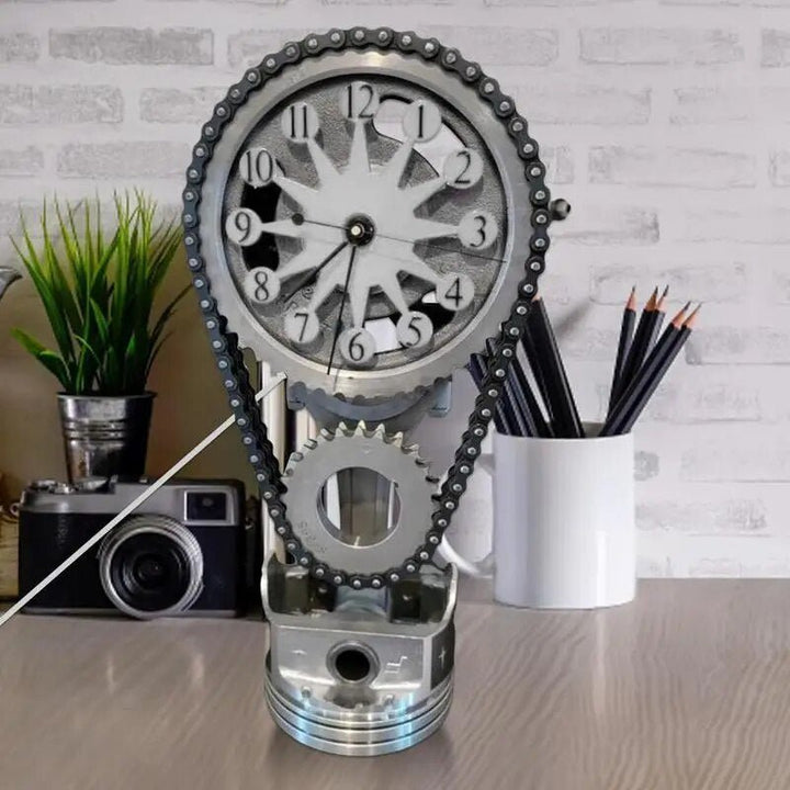 Kalsten | Watch chain with movement - Silent rotating table clock
