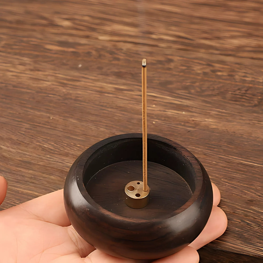 Round Solid Incense Stick Holder