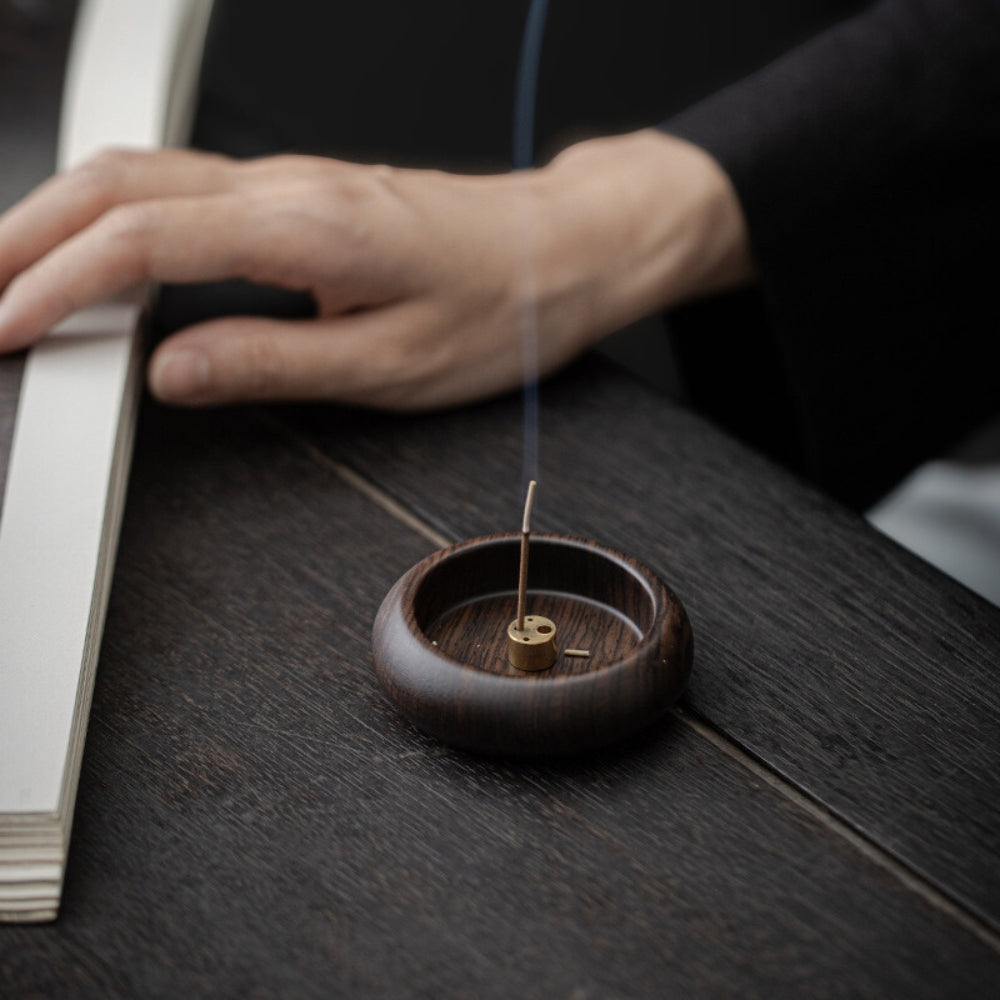Round Solid Incense Stick Holder