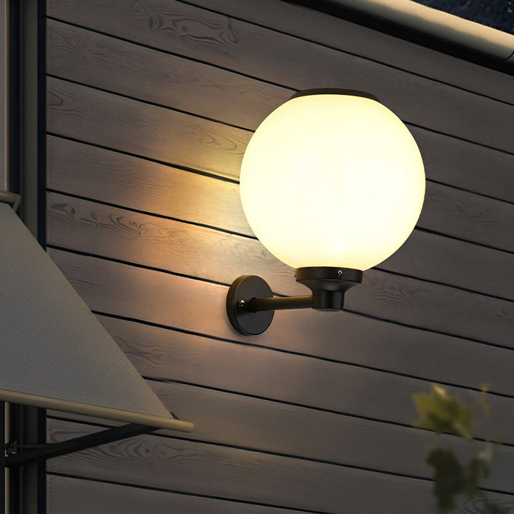 Round Three Step Dimming LED Modern Solar Wall Lights Outdoor Wall Lamp | Kalsten