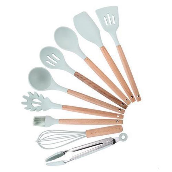 Rustic Kitchen Utensils with Wooden Handles | Kalsten
