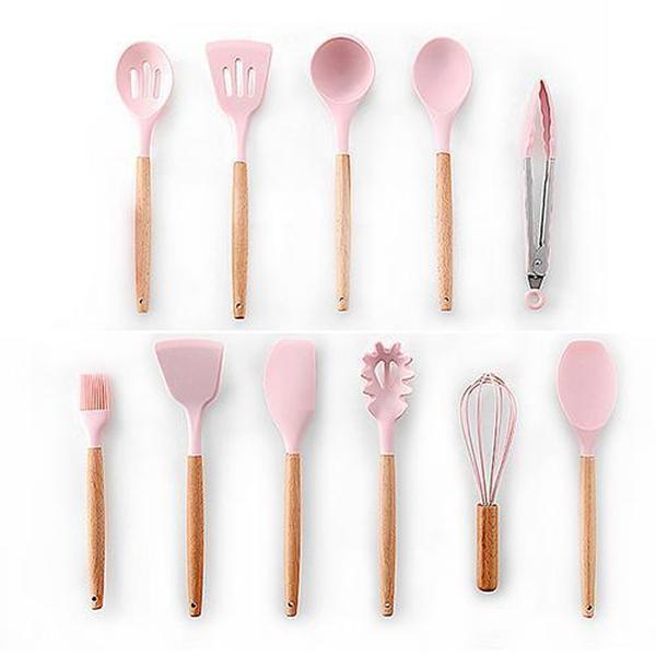 Rustic Kitchen Utensils with Wooden Handles | Kalsten