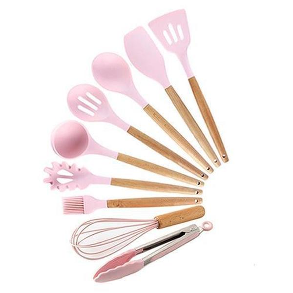 Rustic Kitchen Utensils with Wooden Handles | Kalsten