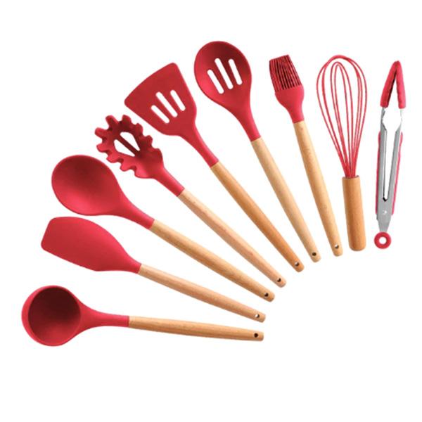 Rustic Kitchen Utensils with Wooden Handles | Kalsten