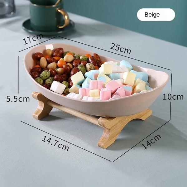 Rustic Tier Plate Wooden Stand With Plates (Various Designs & Colors) | Kalsten