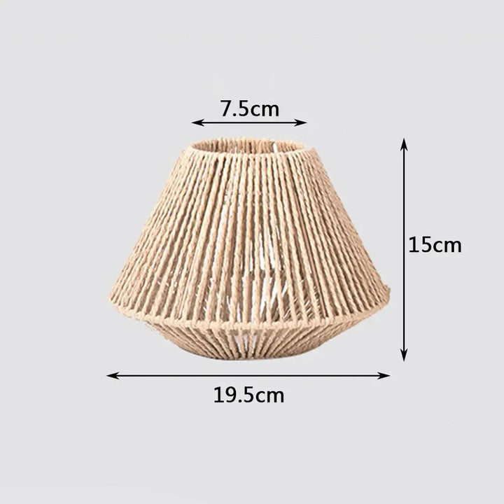 Elegant Rattan Pendant Lamp – Rustic Geometric Lighting for Any Space Kalsten