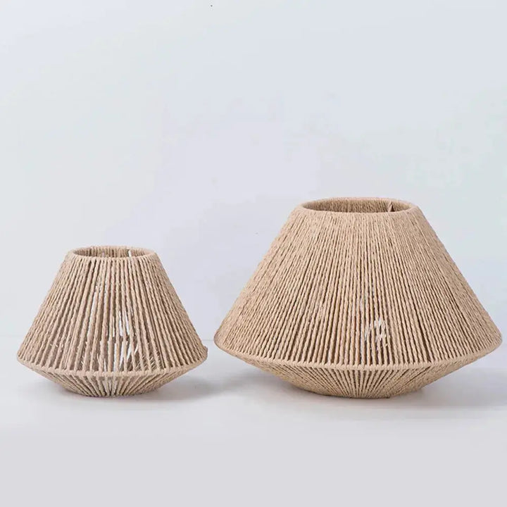Elegant Rattan Pendant Lamp – Rustic Geometric Lighting for Any Space Kalsten