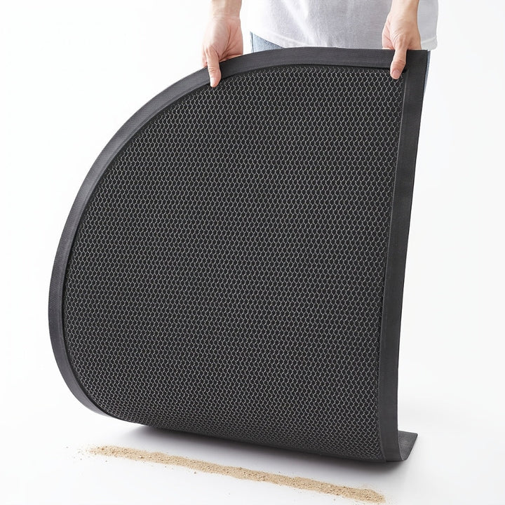 Non-Slip Semi Circle Doormat for Front Door – Durable Cotton-Poly Outdoor Mat – Stylish Welcome Mat for Home Entrances 3
