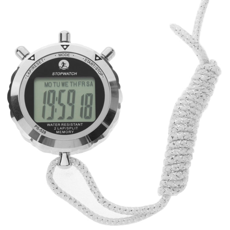 Kalsten | PS528 Metal Stopwatch Professional Chronograph Handheld Digital LCD Sports Counter Timer with Strap