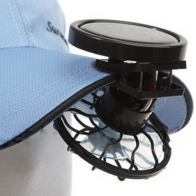 Mini Portable Clip-on Solar Power Cell Travel Cooling Cool Fan(Black) | Kalsten