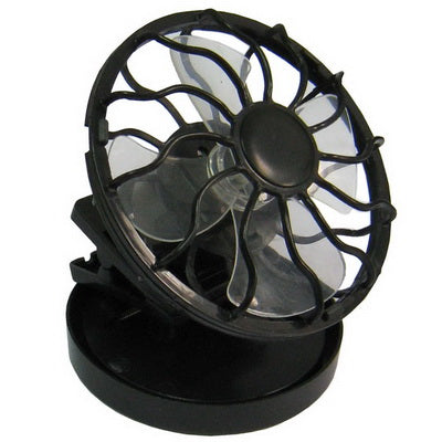 Mini Portable Clip-on Solar Power Cell Travel Cooling Cool Fan(Black) | Kalsten