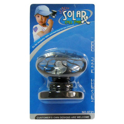 Mini Portable Clip-on Solar Power Cell Travel Cooling Cool Fan(Black) | Kalsten