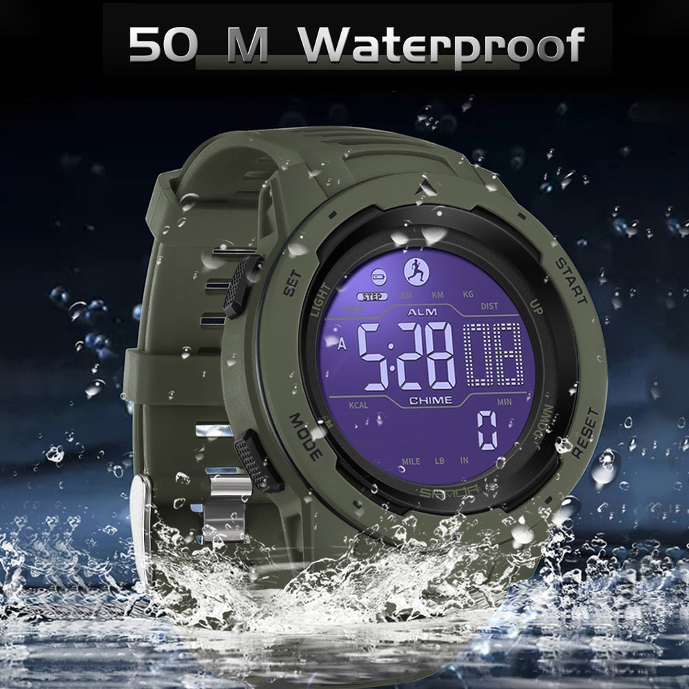 Kalsten | Waterproof Military Pedometer Digital Watch
