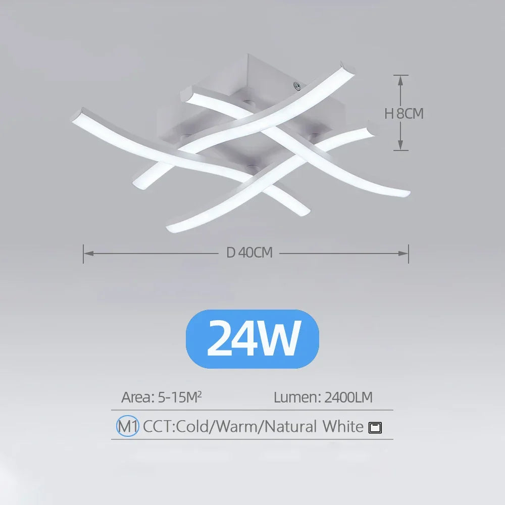 24W Modern LED Ceiling Lights: Illuminate Your Space with Style | Kalsten