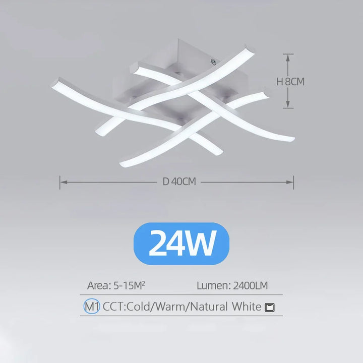 24W Modern LED Ceiling Lights: Illuminate Your Space with Style | Kalsten