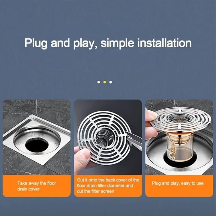 Kalsten | Magnetic Self-Closing Anti-Odor Bathroom Strainer Cover