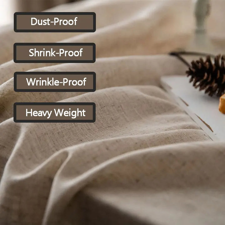 2023 Cotton-Linen Tablecloth with Tassels, Rectangular Tablecloth for Dining Table, Coffee-Tea Tablecloths, Wedding Easter Decoration | Kalsten