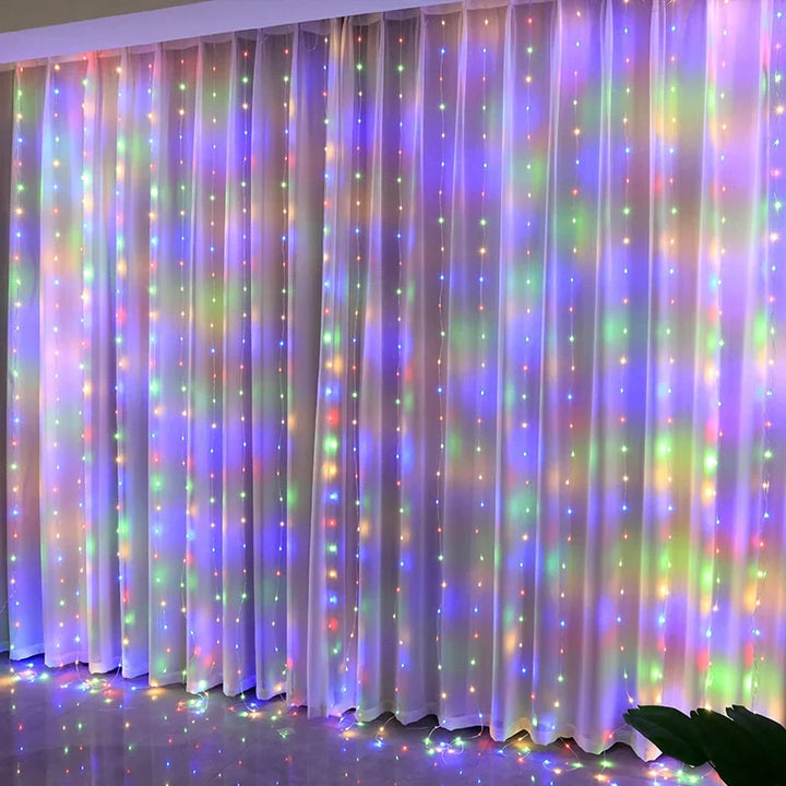 LED curtain lights – USB-controlled string lights for window and room decoration | Kalsten