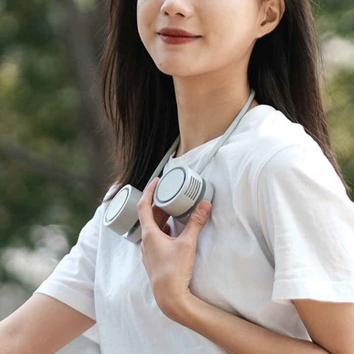Retractable Aroma Therapy Bladeless Neck Fan | Kalsten