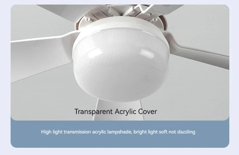 30W E27 Ceiling Fan Light with Remote - LED Dimming Function, Intelligent Silent Fan for Bedroom & Living Room | Kalsten