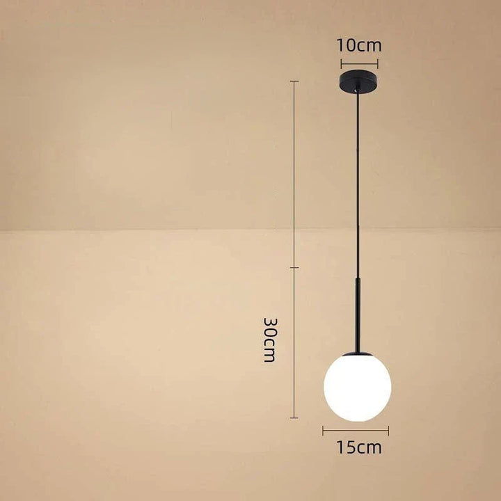 Modern Glass Ball Pendant Light – Decorative Nordic Fixture for Dining Room, Bedroom, and Bar | Kalsten