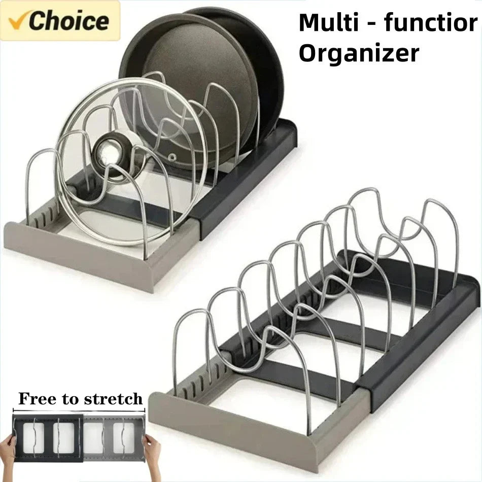 Retractable pot lid holder & pan organizer | Kalsten