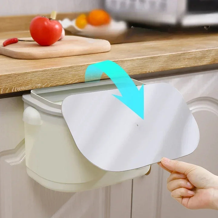 Kalsten | Wall Bin Cleanvero | With Lid | Hanging & Space-Saving | For Kitchen & Bathroom | Large Volume